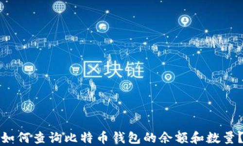 如何查询比特币钱包的余额和数量?