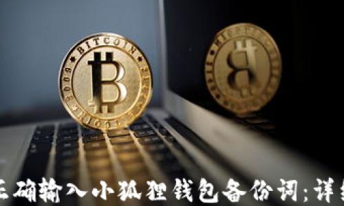 
如何正确输入小狐狸钱包备份词：详细指南